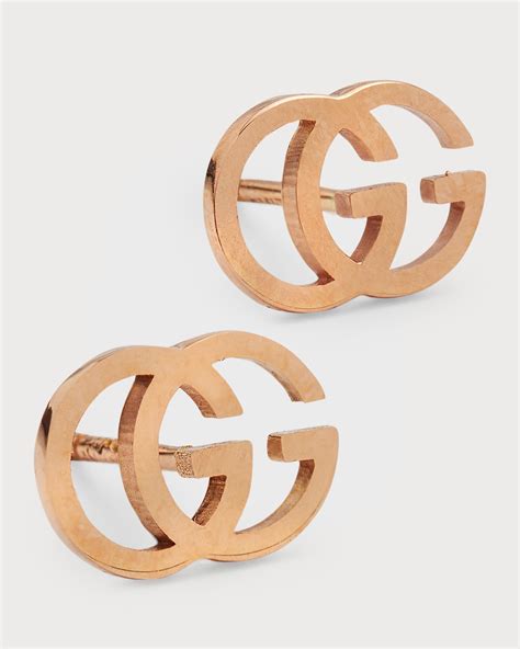 gucci 18k earrings|Gucci 18k gold stud earrings.